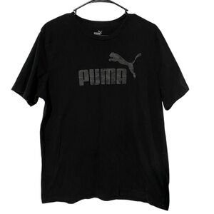 Puma Men’s Black Camo Logo Cotton T-Shirt